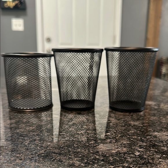 3 Black Wire Pen Holders Desk Organizers NWOT - Picture 6 of 13